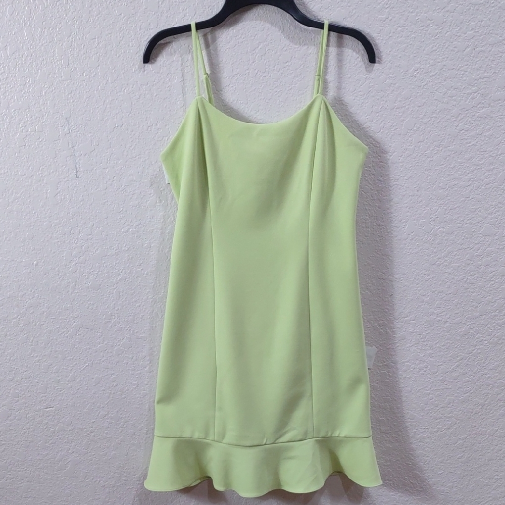 SAGE COLECTIVE Lemon Grass Spaghetti Strap Dress - Picture 9 of 17
